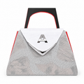 Trashbags #176 — Wearable Art Bag | Silver & Red